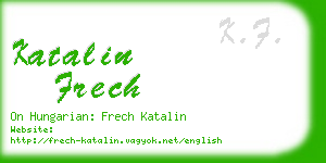 katalin frech business card